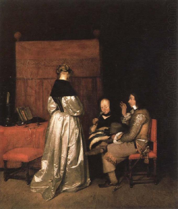 parental admonition, TERBORCH, Gerard